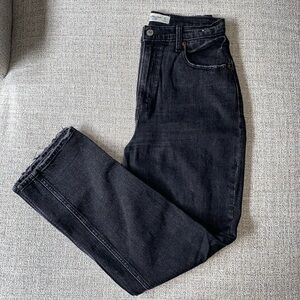 Abercrombie & Fitch Black Straight Leg Jeans